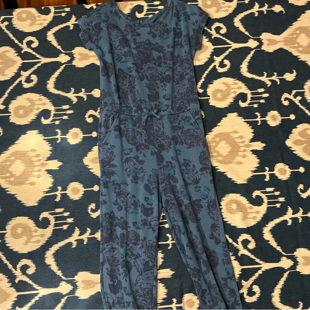 Floral Blue Jumpsuit